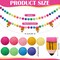 2 Pcs 13.2 ft Felt Pencil Banner for School Classroom 3D Pencil Garland Colorful Pompom Ball Hanging Banner Welcome Back Garland for Classroom First Day of School Decorations(Rainbow)